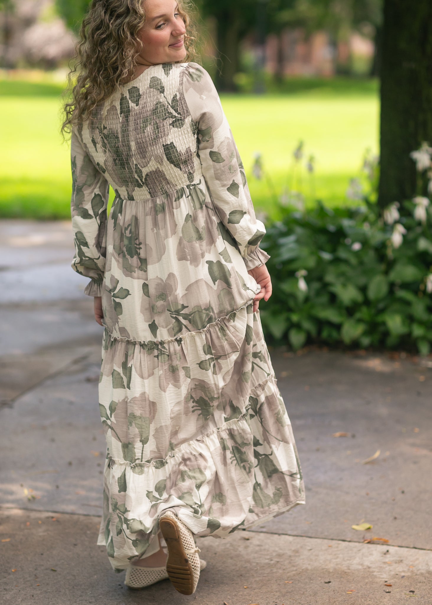 long sleeve spring maxi dress September Long Sleeve Maxi Dress