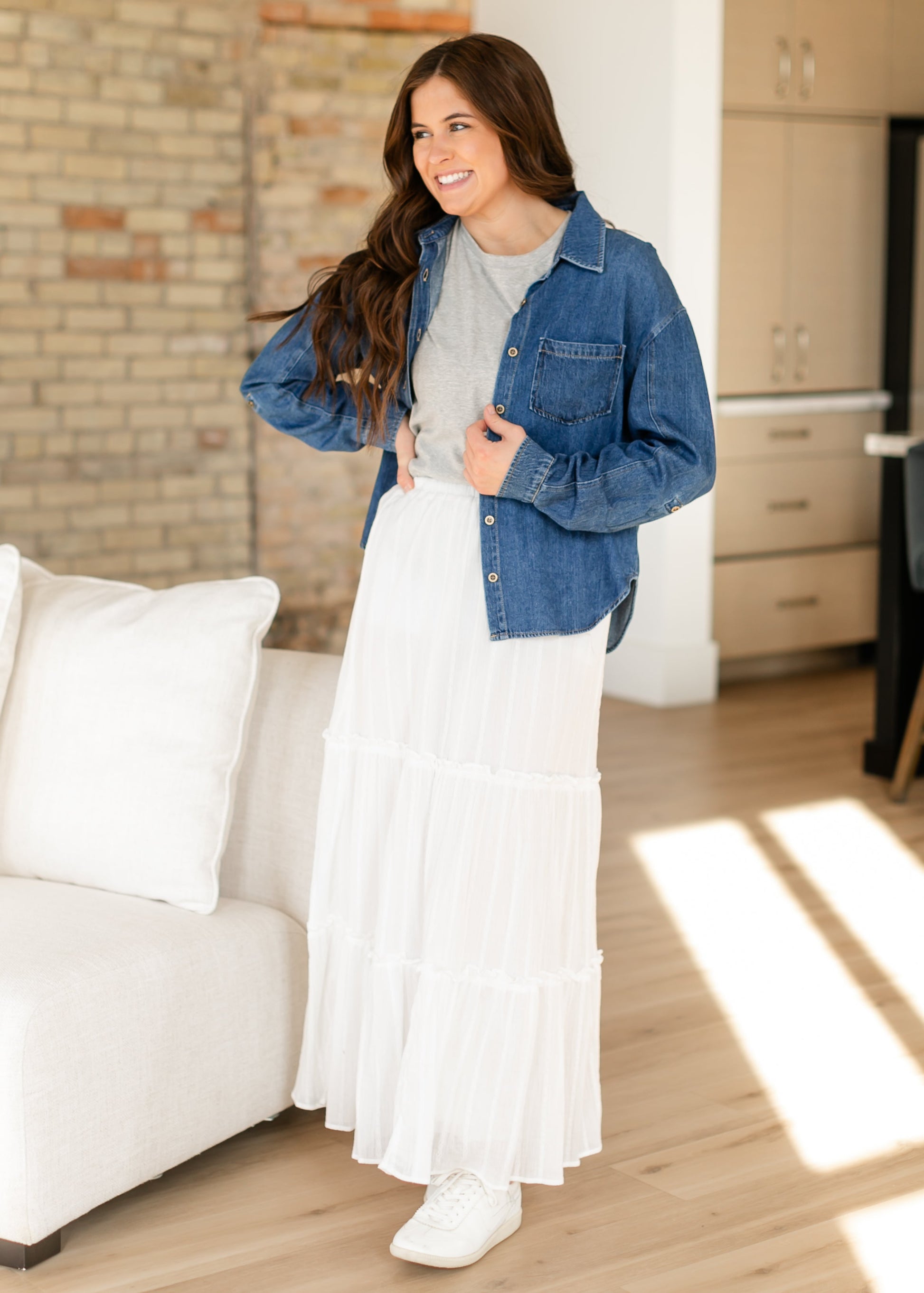 Serena Cotton Gauze Maxi Skirt FINAL SALE – Inherit