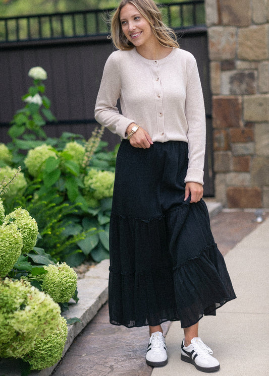 Serena Cotton Gauze Maxi Skirt IC Skirts