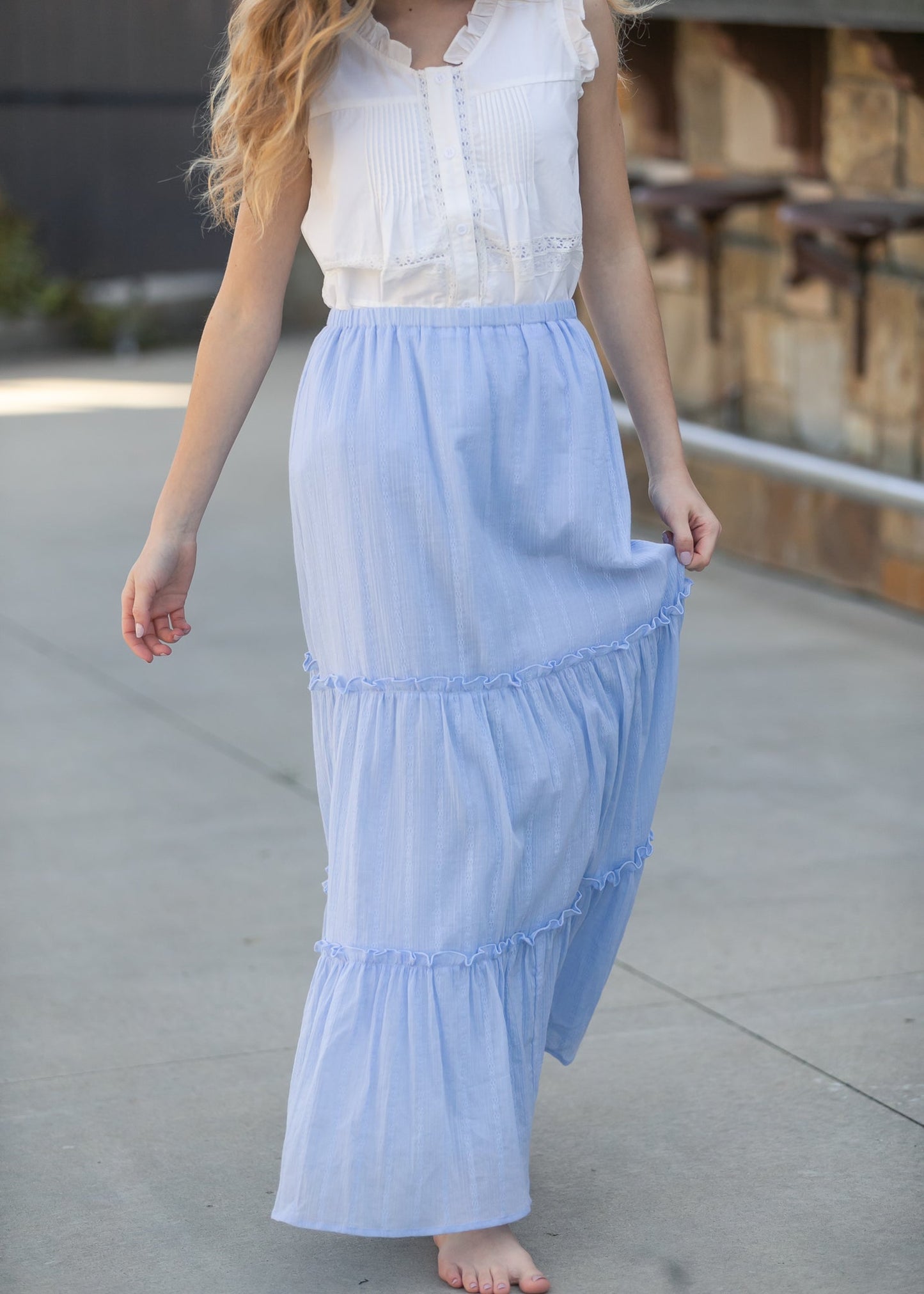 Serena Cotton Maxi Skirt IC Skirts