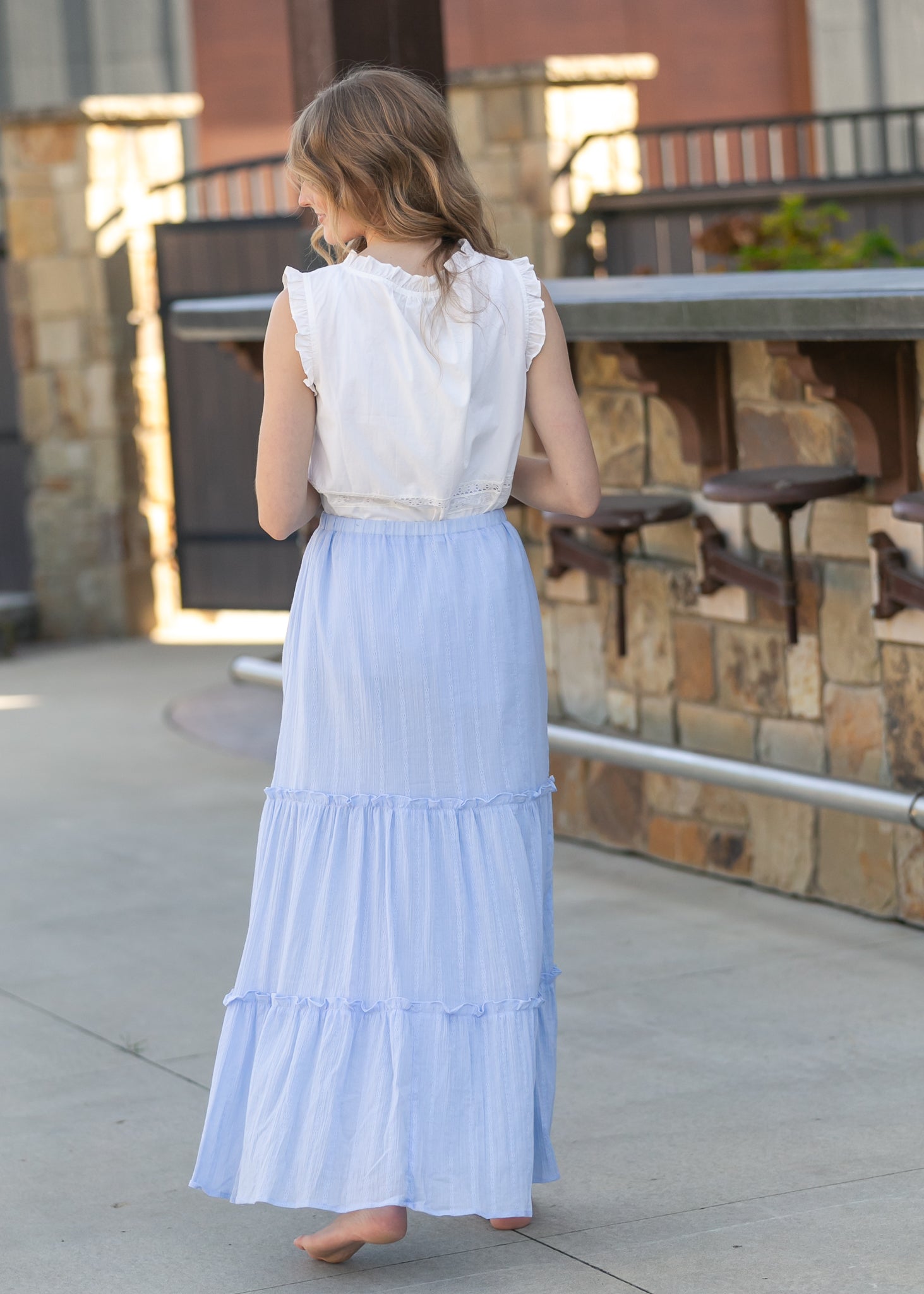 skirts dresses cotton Cotton Gauze Maxi Skirt: Long Boho Summer Skirt