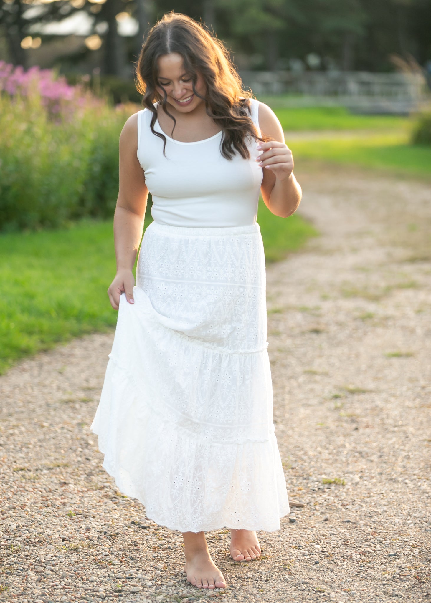 Serena Eyelet Maxi Dress IC Dresses