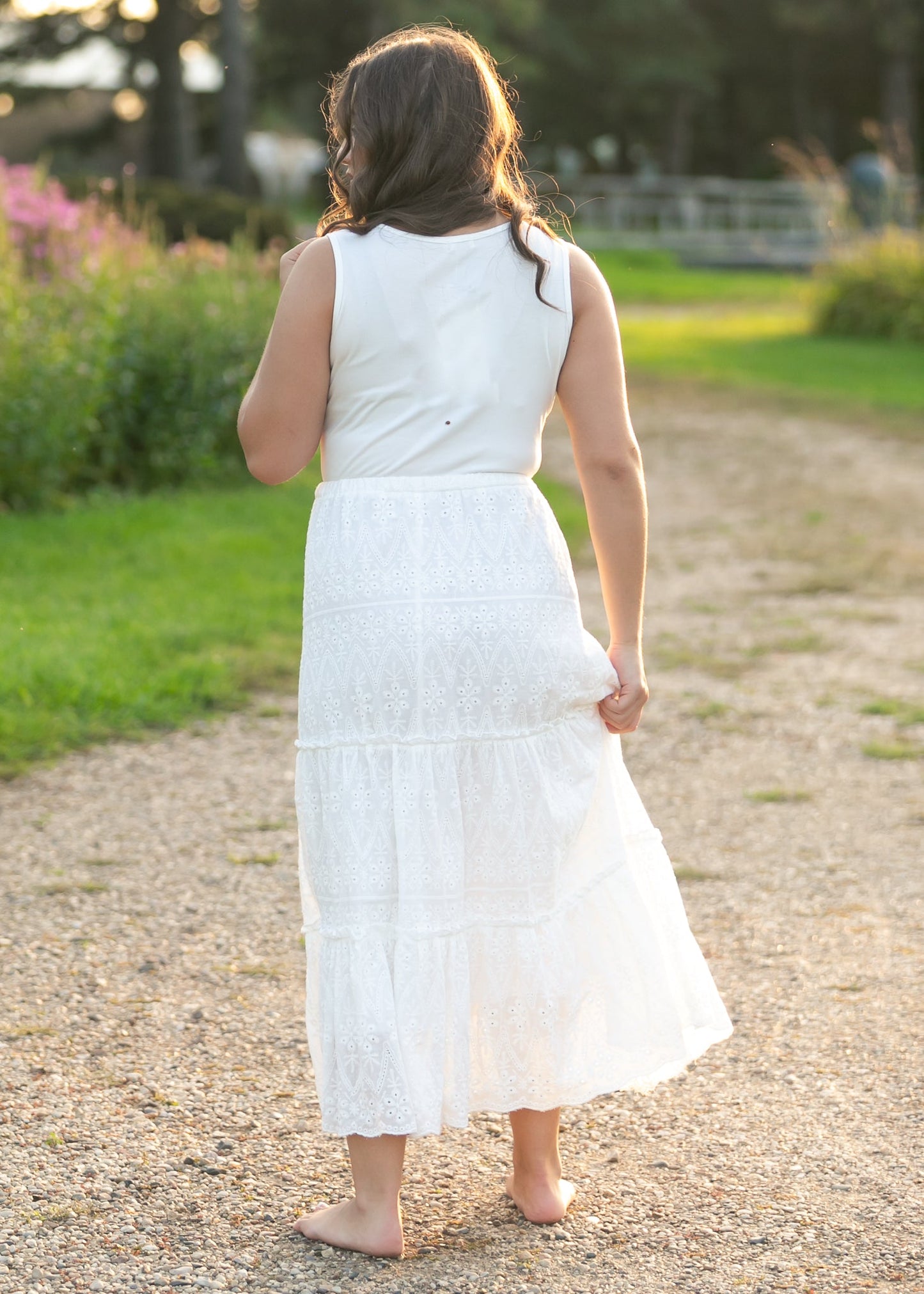 Serena Eyelet Maxi Dress IC Dresses