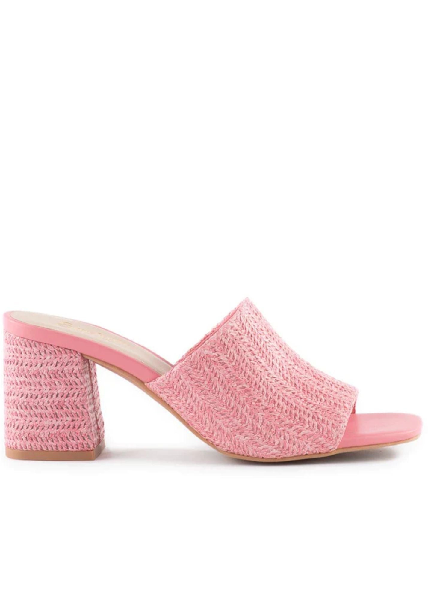 Seychelles® Adapt Pink Raffia Block Heel - FINAL SALE Shoes