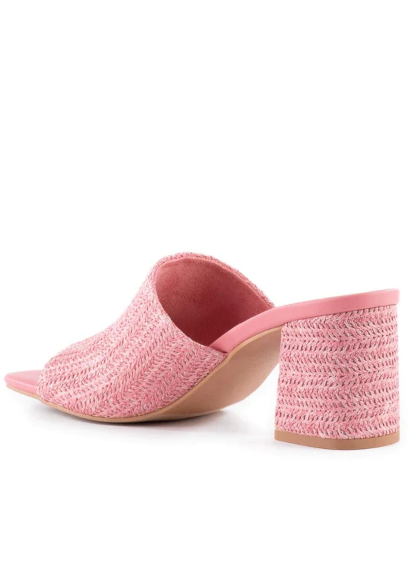 Seychelles® Adapt Pink Raffia Block Heel - FINAL SALE Shoes