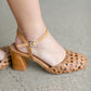Seychelles® Bali Leather Ratten Block Heel Shoes