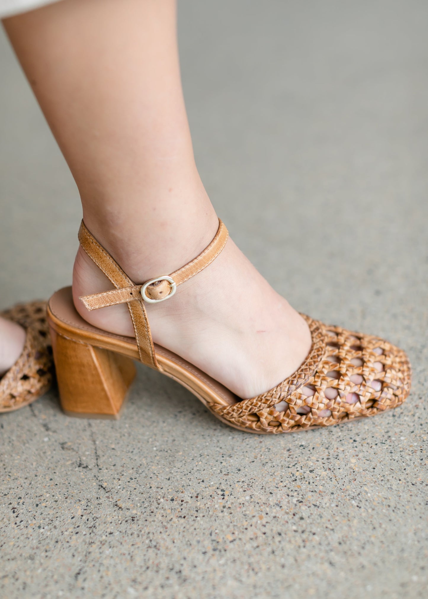 Seychelles® Bali Leather Ratten Block Heel Shoes