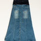 Shayla Maternity Denim Maxi Skirt Skirts