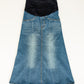 Shayla Maternity Denim Maxi Skirt Skirts
