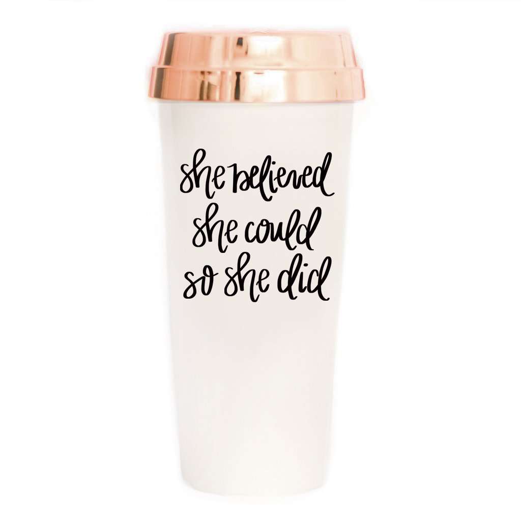 She Believed She Could Travel Mug FF Home + Lifestyle