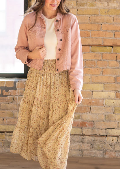 Shea Blush Lightweight Denim Jacket IC Layering Essentials