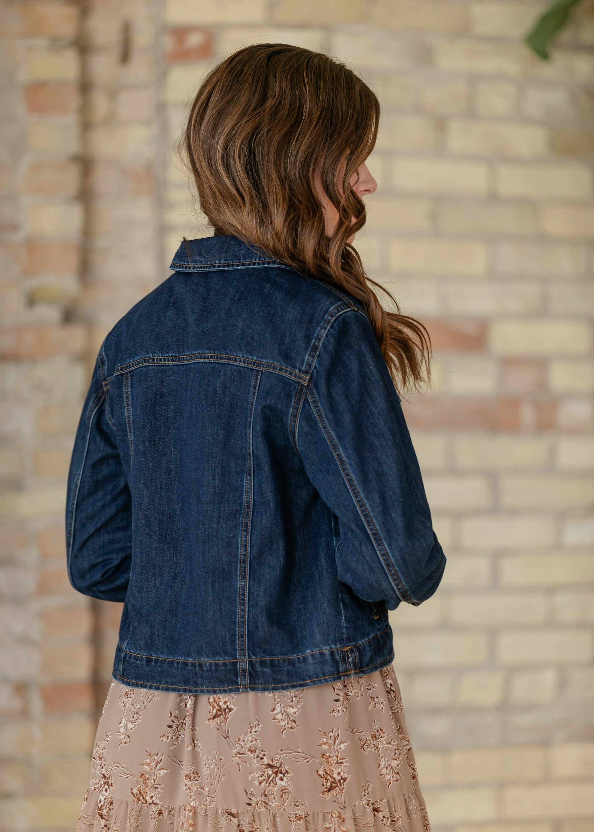 Shea Dark Wash Lightweight Denim Jacket IC Layering Essentials
