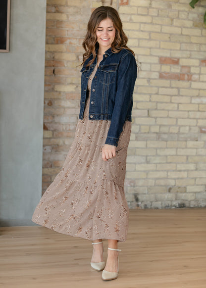Shea Dark Wash Lightweight Denim Jacket IC Layering Essentials