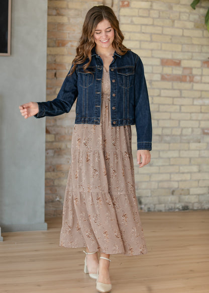 Shea Dark Wash Lightweight Denim Jacket IC Layering Essentials