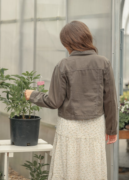 Shea Espresso Lightweight Denim Jacket IC Layering Essentials