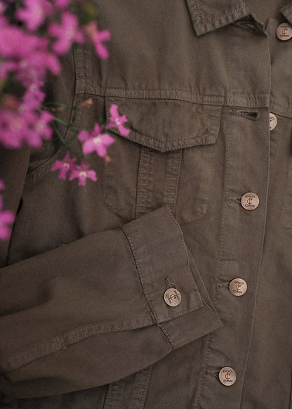 Shea Espresso Lightweight Denim Jacket IC Layering Essentials