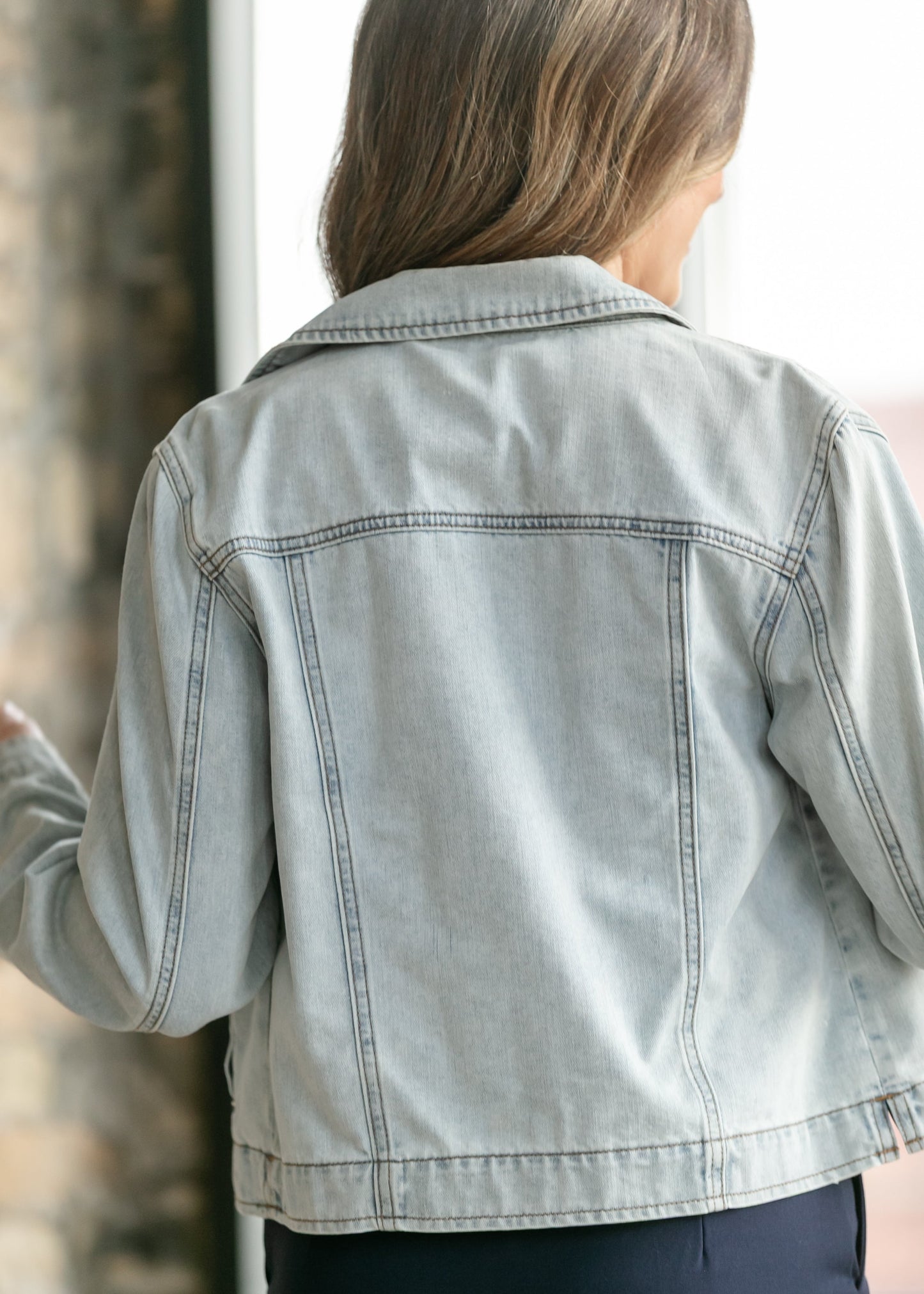 Shea Light Wash Lightweight Denim Jacket IC Layering Essentials