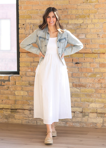 Shea Light Wash Lightweight Denim Jacket IC Layering Essentials