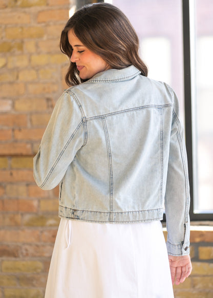 Shea Light Wash Lightweight Denim Jacket IC Layering Essentials