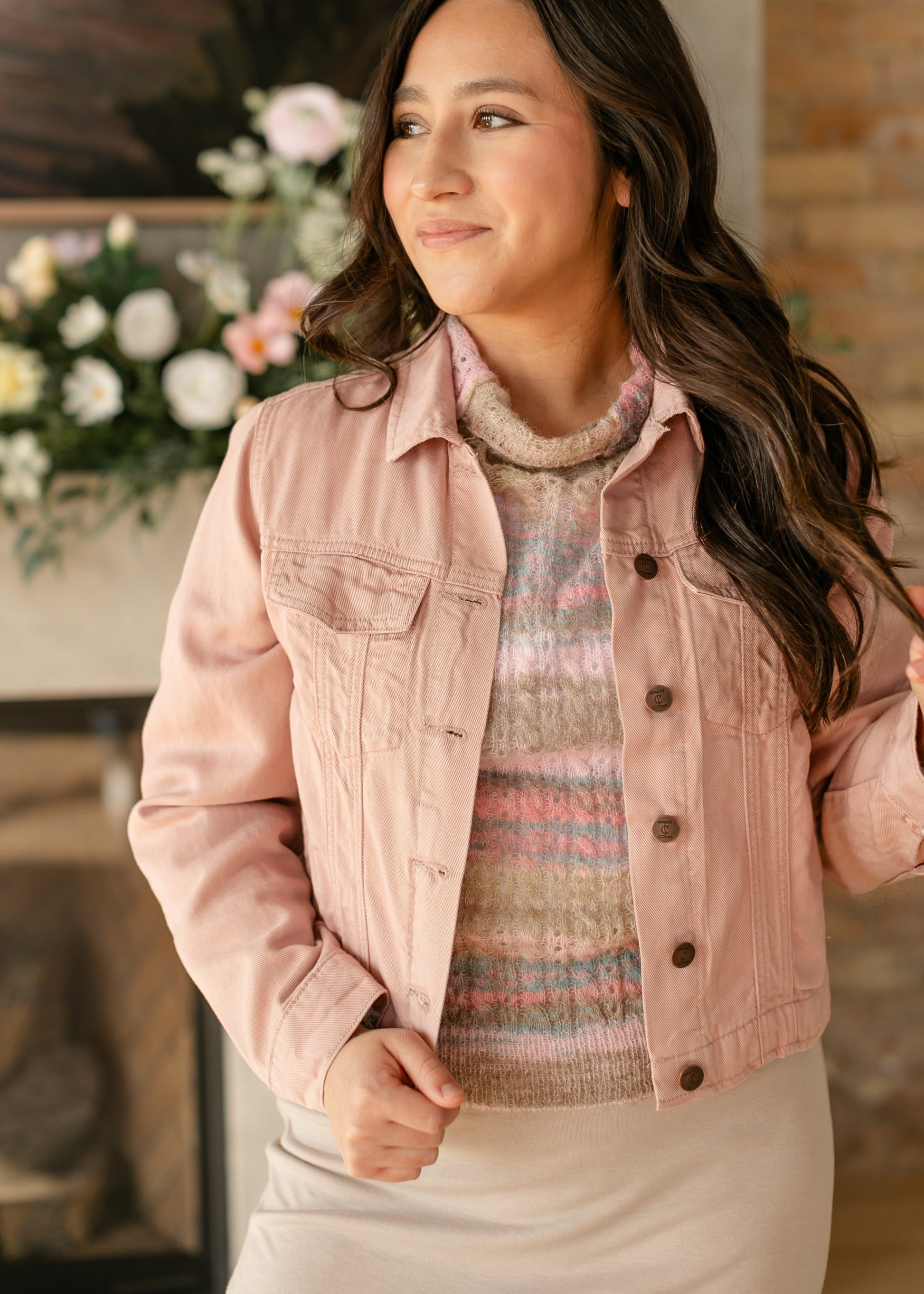 Shea Lightweight Denim Jacket IC Tops