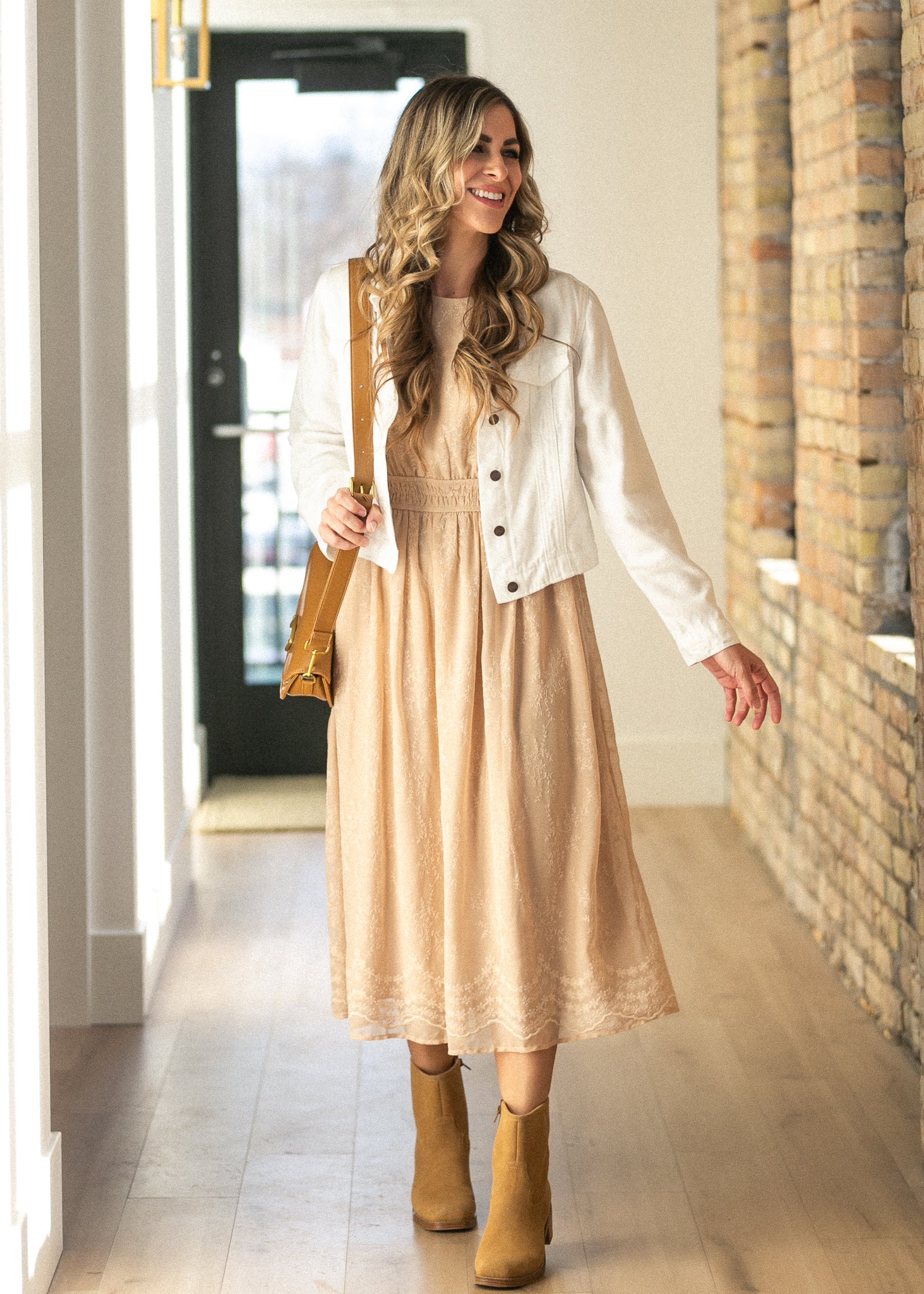 Shea White Lightweight Denim Jacket IC Layering Essentials