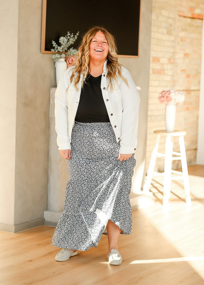 Shea White Lightweight Denim Jacket IC Layering Essentials 1XL