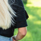 Sheer Knit Ruffle Sleeve Top Tops