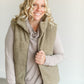 Sherpa Full Zip Puffer Vest FF Tops