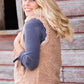 Sherpa Hooded Zip Up Vest - FINAL SALE Tops