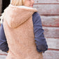 Sherpa Hooded Zip Up Vest - FINAL SALE Tops