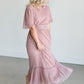Shimmery Crinkle Maxi Dress FF Dresses