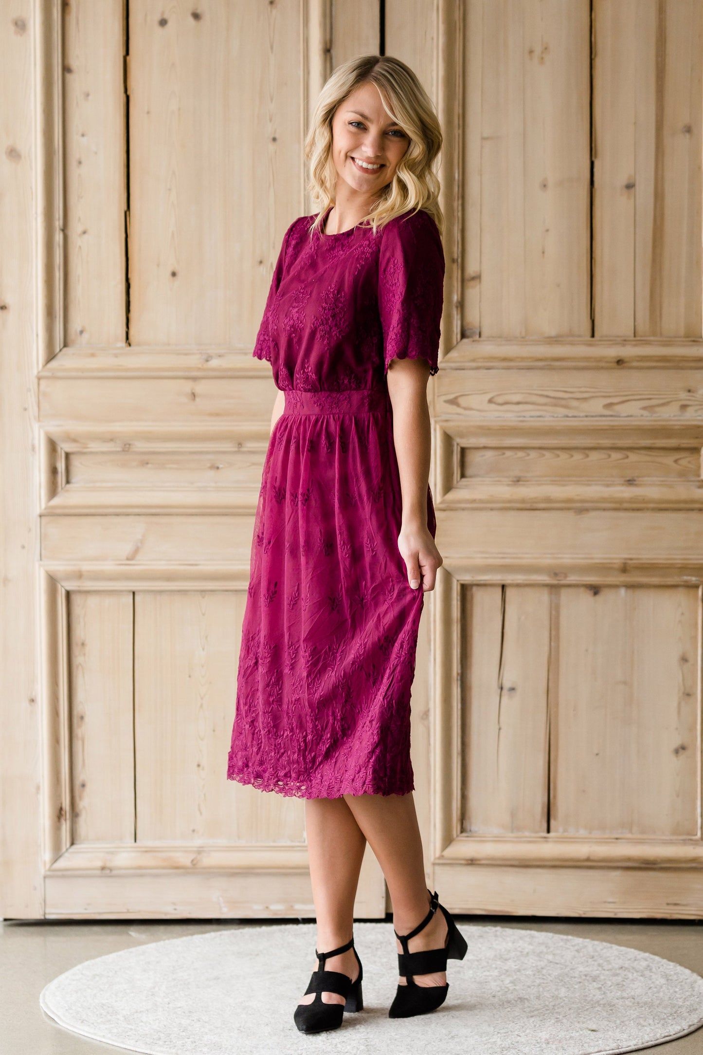 Short Sleeve Detailed Midi Dress - FINAL SALE FF Dresses