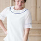 Short Sleeve Embroidered Top - FINAL SALE Tops