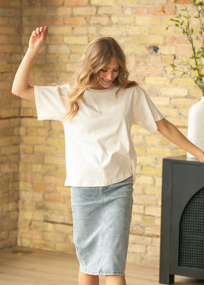 Short Sleeve Essential Relaxed T-shirt FF Tops