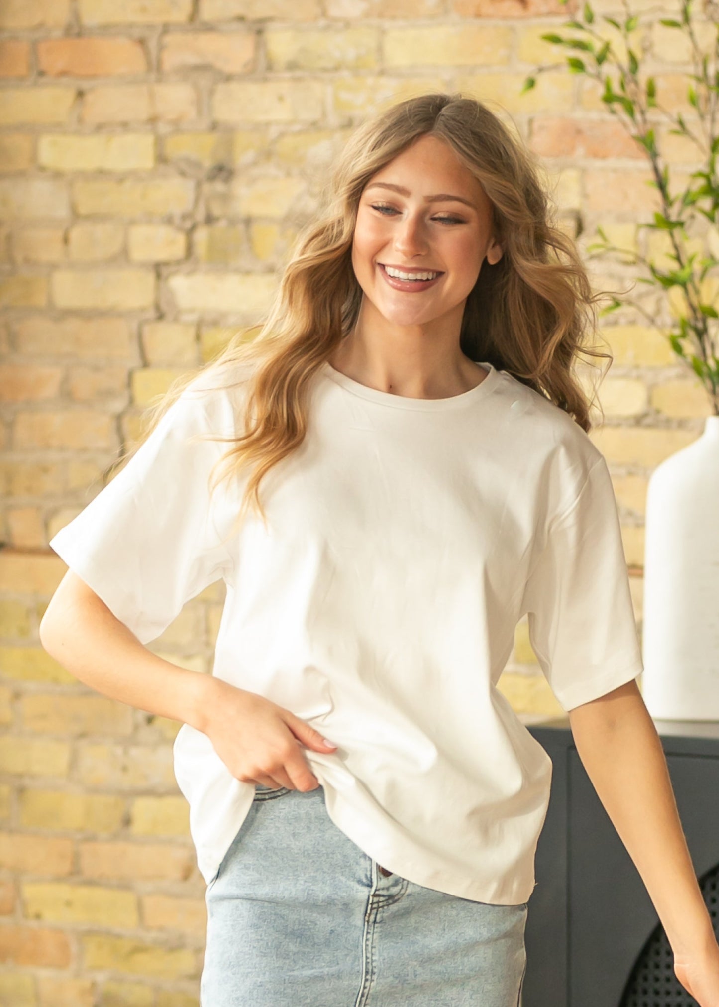 Short Sleeve Essential Relaxed T-shirt FF Tops