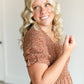 Short Sleeve Floral Smocked Midi Dress FF Dresses