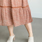 Short Sleeve Floral Smocked Midi Dress FF Dresses
