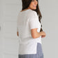 Short Sleeve Lightweight Knit Top Tops