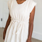 Short Sleeve Lined Tie Waist Midi Dress - FINAL SALE Dresses
