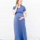 Short Sleeve Pocket Maxi Dress-FINAL SALE Dresses