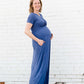 Short Sleeve Pocket Maxi Dress-FINAL SALE Dresses
