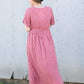 Short Sleeve Wrap Maxi Dress - FINAL SALE Dresses