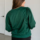 Shoulder Pintuck Crewneck Sweatshirt FF Tops