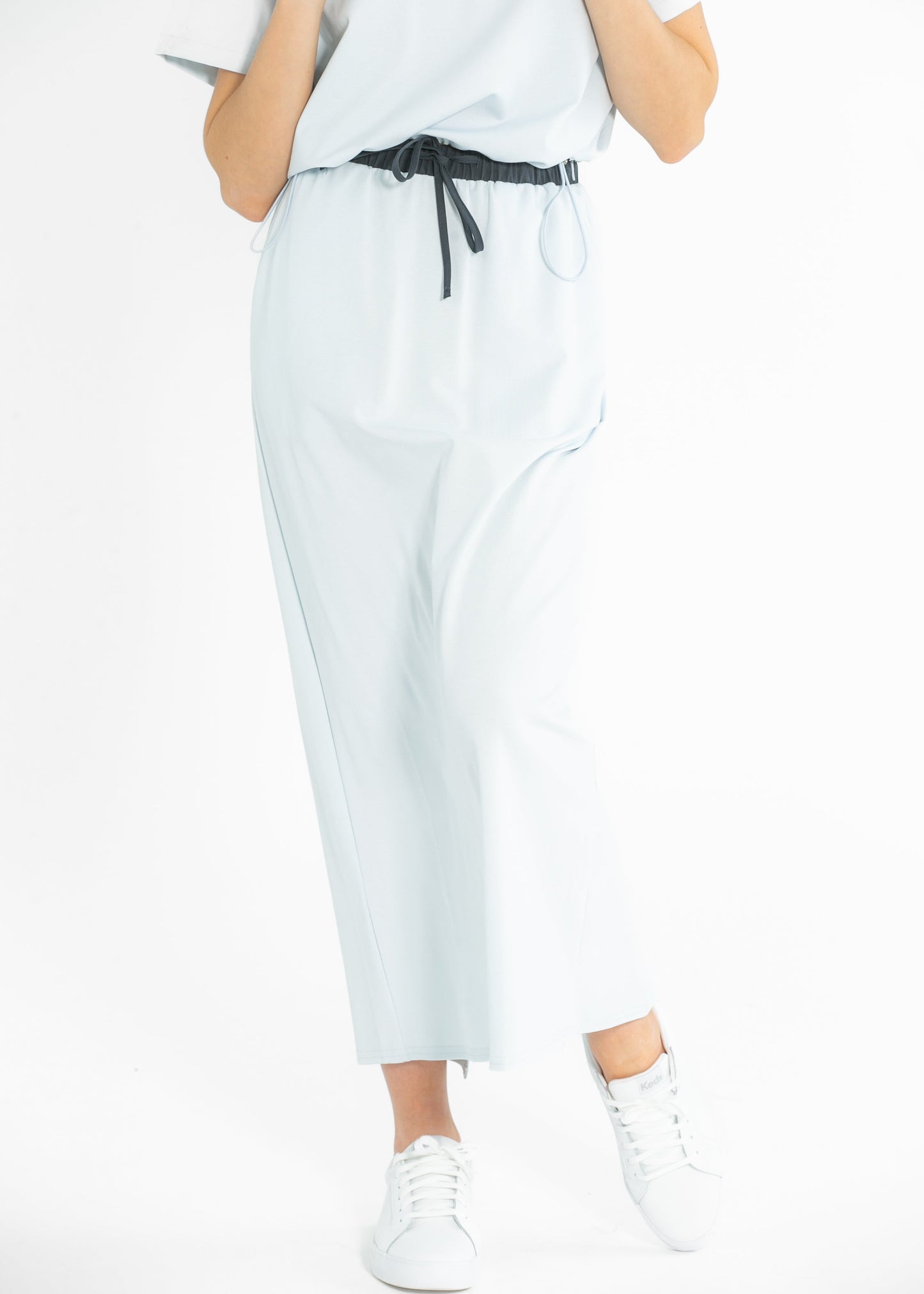 Showed Up Drawstring Midi Skirt FF Skirts