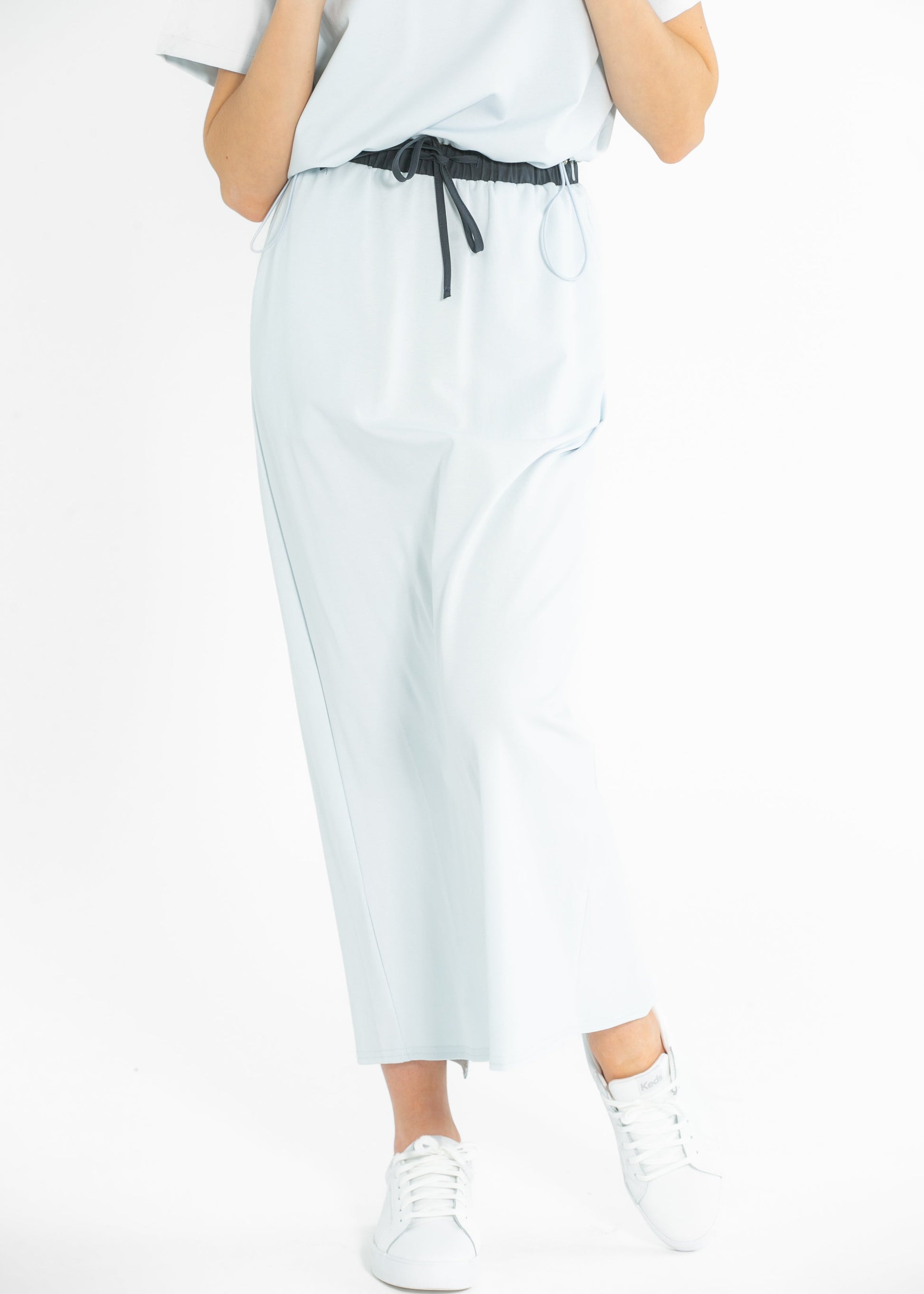 Showed Up Drawstring Midi Skirt FF Skirts