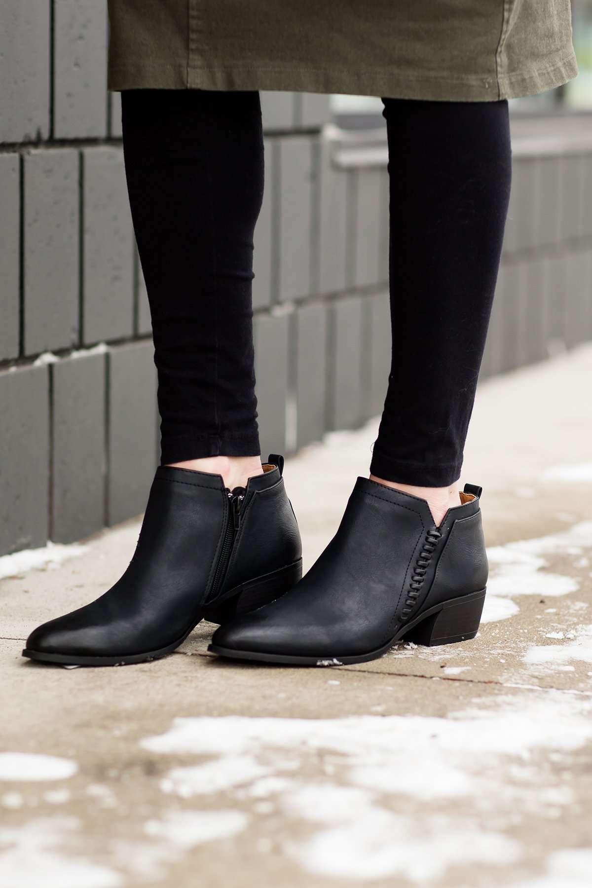 Side Braided Ankle Bootie - FINAL SALE Shoes
