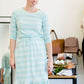 Side Pocket Striped Midi Dress-FINAL SALE Dresses