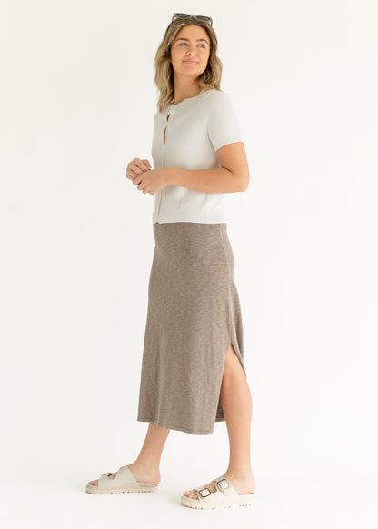Side Slit Knit Maxi Skirt - FINAL SALE FF Skirts