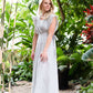 Side Tie Embroidered Maxi Dress - FINAL SALE Dresses