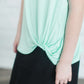 Side Tie Solid Tee-FINAL SALE Tops